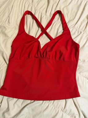 Princess Polly Red Cross-Back Sports Camisole